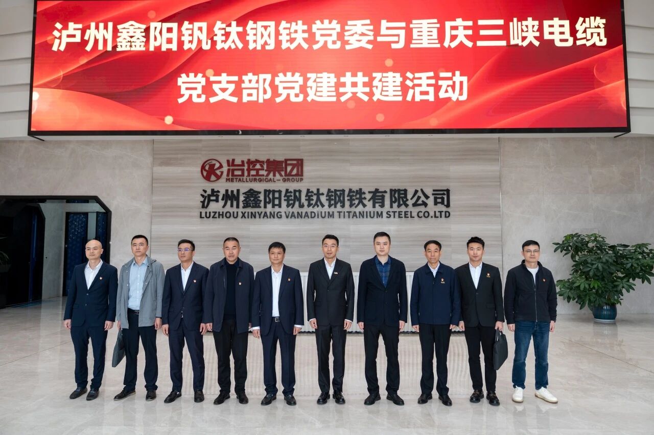 川渝共建丨三峽電纜與瀘州鑫陽(yáng)釩鈦鋼鐵成功簽署黨建共建協(xié)議